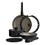 bella 8 Piece Removable Handle Cookware Set, Fits-anywhere™ Kitchenware w EverGood™ Ceramic Nonstick Coating, Dishwasher & Oven Safe, All Stovetops Compatible, Glass Lids with Silicone Rims, Black