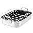 Hestan Provisions – 16.5" Classic Clad Nonstick Roasting Pan with Stainless Steel Rack