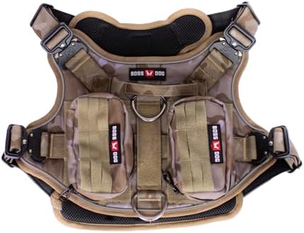Boss Dog Tactical Harness, Camo, Large