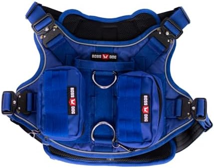 Boss Dog Tactical Harness, Blue, Large
