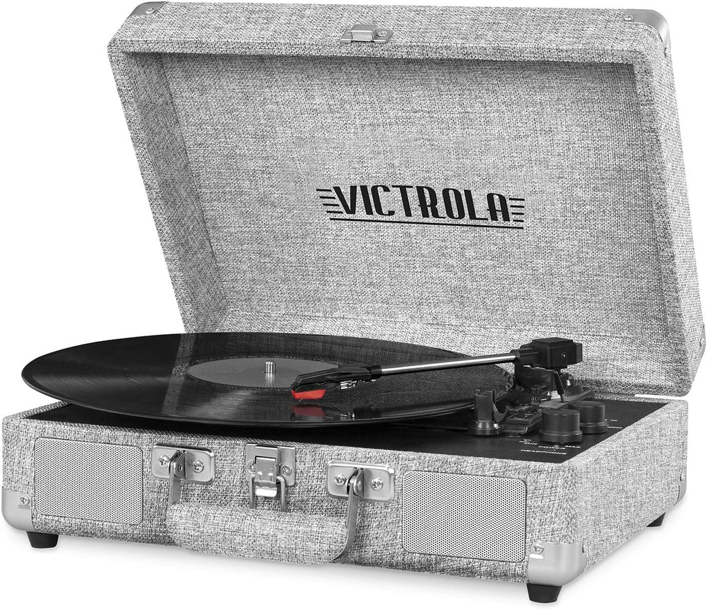 Victrola Journey - Bluetooth Suitcase Record Player - Light Gray