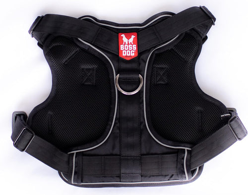 Boss Dog Tactical Harness, Black, Large