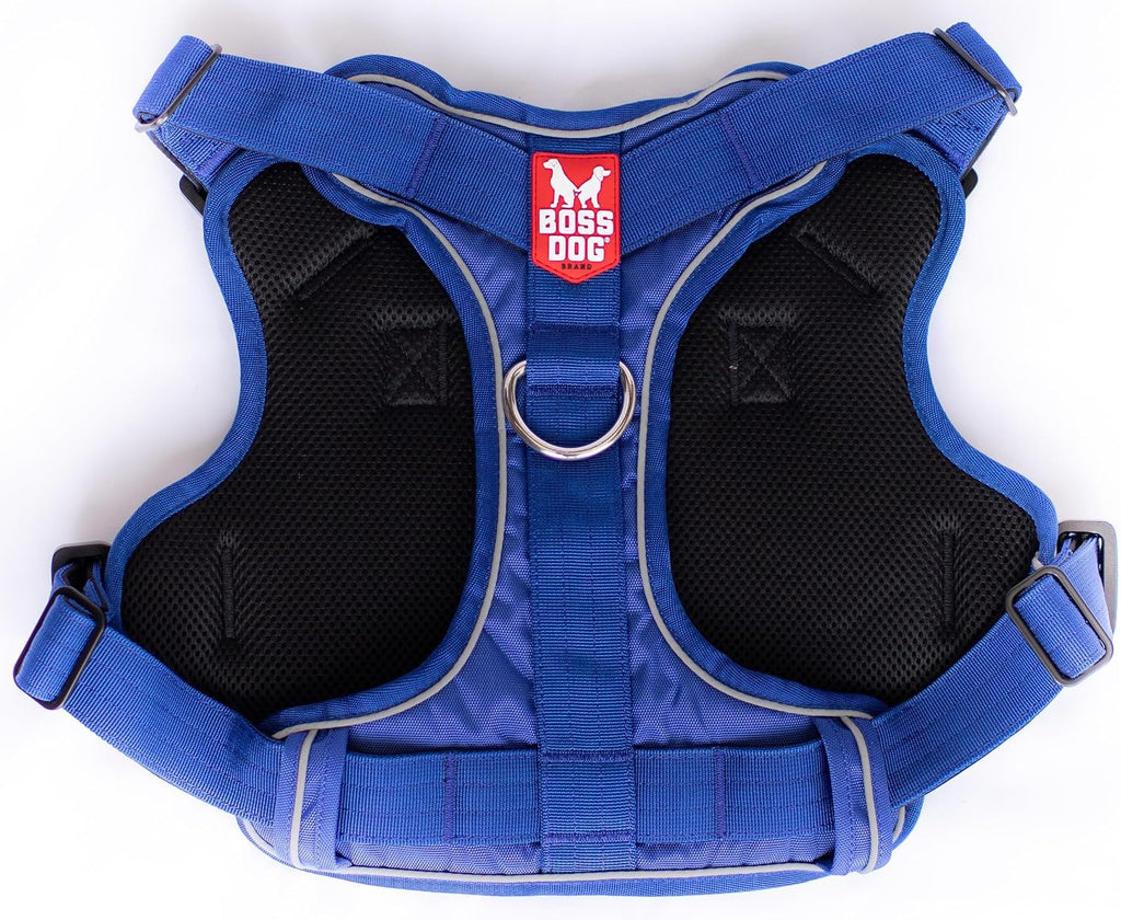Boss Dog Tactical Harness, Blue, Large